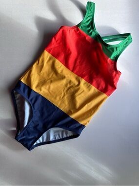 GUC Mini Rodini primary stripes Swimsuit 116/122